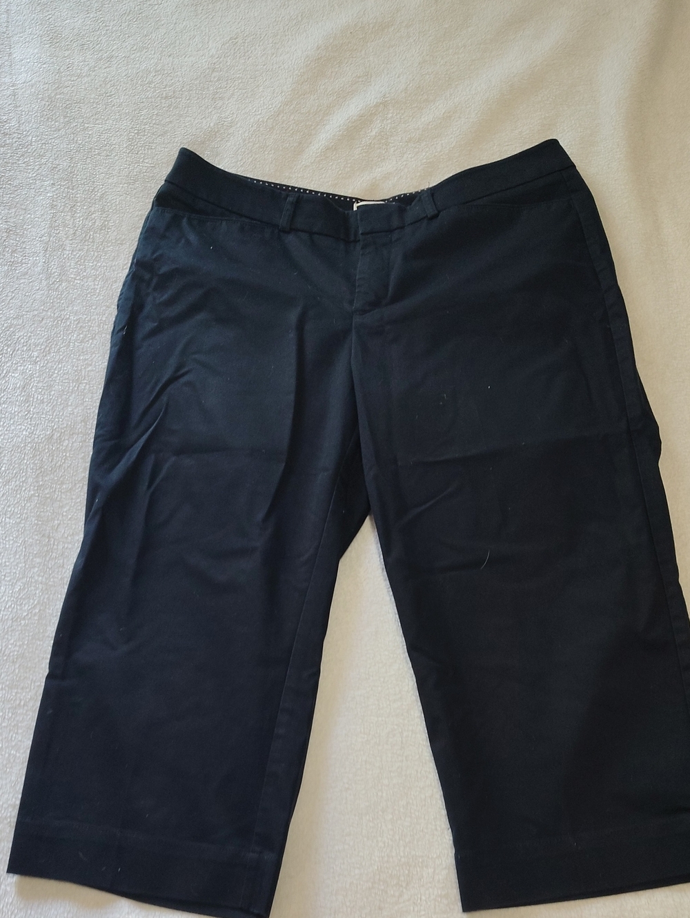 Dockers Mid Rise Curvy Capri Pants Women's Size 12 Black